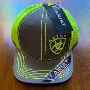Ariat Neon Green and Gray Cap